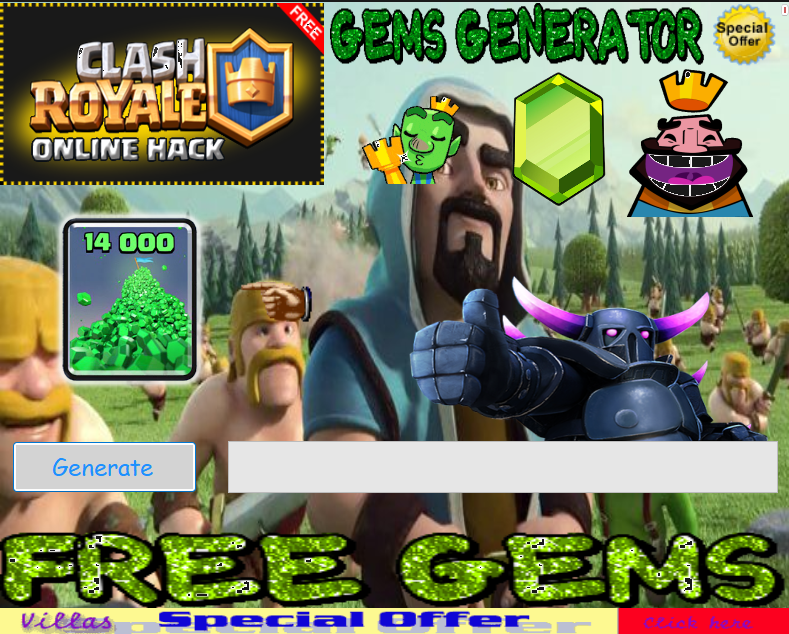 Clash Royale Gem Generator screenshot