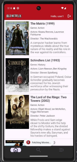 Old Netflix screenshot
